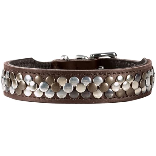 HUNTER Hundehalsband Arizona UP, Farbe: braun, hochwertiges Rindsleder, luxuriöse Nietenverzierung, robust & weich, handgefertigt, bequem & einzigartig, Made in Germany, Größe: 47 HUNTER Hundehalsband Arizona UP, Farbe: braun, hochwertiges Rindsleder, luxuriöse Nietenverzierung, robust & weich, handgefertigt, bequem & einzigartig, Made in Germany, Größe: 47 von HUNTER