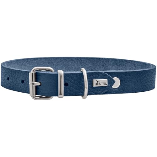 HUNTER Hundehalsband Grenada aus Leder, Farbe: Dunkelblau, handgefertigt in Deutschland, für Training und Alltag, robust, komfortabel, Schlichtes, Elegantes Design, Größe: XS, Umfang: 24-28 cm HUNTER Hundehalsband Grenada aus Leder, Farbe: Dunkelblau, handgefertigt in Deutschland, für Training und Alltag, robust, komfortabel, Schlichtes, Elegantes Design, Größe: XS, Umfang: 24-28 cm von HUNTER