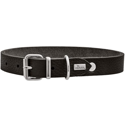 HUNTER Hundehalsband Grenada aus Leder, Farbe: Schwarz, handgefertigt in Deutschland, für Training und Alltag, robust, komfortabel, Schlichtes, Elegantes Design, Größe: XS, Umfang: 24-28 cm HUNTER Hundehalsband Grenada aus Leder, Farbe: Schwarz, handgefertigt in Deutschland, für Training und Alltag, robust, komfortabel, Schlichtes, Elegantes Design, Größe: XS, Umfang: 24-28 cm von HUNTER