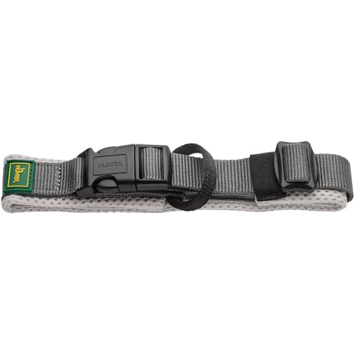 HUNTER Halsband Maldon, Farbe: grau, atmungsaktives Mesh, Robustes Nylon, lautlos & allergikerfreundlich, Zugentlastung, integriertes Adresslabel, besonders leicht, Größe: S HUNTER Halsband Maldon, Farbe: grau, atmungsaktives Mesh, Robustes Nylon, lautlos & allergikerfreundlich, Zugentlastung, integriertes Adresslabel, besonders leicht, Größe: S von HUNTER