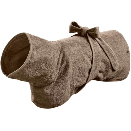 Hunde-Bademantel Riga Farbe Taupe, Größe 60 von HUNTER
