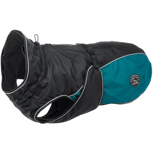 Hunter UPPSALA ALLROUNDER Hundemantel, 2-in1, herausknöpfbares Fleece-Futter, wasserabweisend, 35, anthrazit/petrol von HUNTER