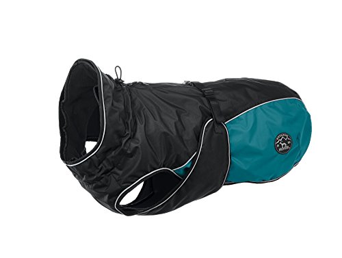 HUNTER UPPSALA ALLROUNDER Hundemantel, 2-in-1, herausknöpfbares Fleece-Futter, 65, anthrazit/petrol von HUNTER