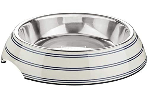 Melamin-Napf Silda 350 ml, weiß/grau von HUNTER