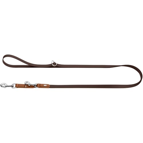 Stufenlos verstellbare Führleine Wolmar Farbe Schokobraun/Cognac, Größe 19/300 Stufenlos verstellbare Führleine Wolmar Farbe Schokobraun/Cognac, Größe 19/300 von HUNTER