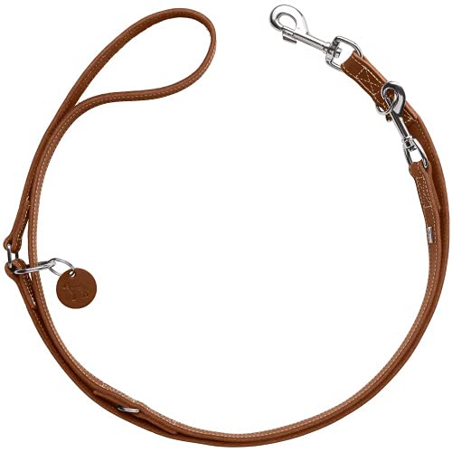HUNTER Verstellbare Hundeführleine Aalborg, Farbe: Cognac, 3-Fach verstellbar, Robustes Rindsleder mit starker Fettung, Made in Germany, Größe: 15/200 HUNTER Verstellbare Hundeführleine Aalborg, Farbe: Cognac, 3-Fach verstellbar, Robustes Rindsleder mit starker Fettung, Made in Germany, Größe: 15/200 von HUNTER