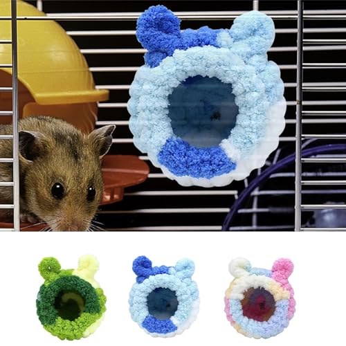 HUNYA Käfig Hamster Nest, Plüsch Hamster Bett, Meerschweinchen Bett, Kuschelhöhle Meerschweinchen, Hamster Haus Bett, Hamster-Winter-Wärme-Baumwollnest, Hamster Zubehör HUNYA Käfig Hamster Nest, Plüsch Hamster Bett, Meerschweinchen Bett, Kuschelhöhle Meerschweinchen, Hamster Haus Bett, Hamster-Winter-Wärme-Baumwollnest, Hamster Zubehör von HUNYA