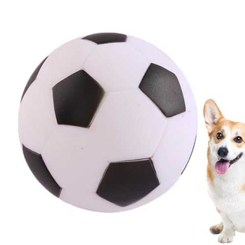 HUNYA Kauballspielzeug für Hunde | Quietschender, wackelnder Hundespielball gegen Stumpfheit,Welpenspielzeug für den Innen- und Außenbereich für Tierheim, Zuhause, Ausflug, Camping, Tierhandlung von HUNYA