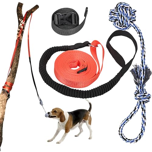 HUNYA Seil-Kauspielzeug für Hunde,Belohnungs- und Übungsspielzeug für Hunde - Hundespielzeug, Zuglasche, Keine Verformung, lindert Trennungsstress, lindert Langeweile für Haustier von HUNYA