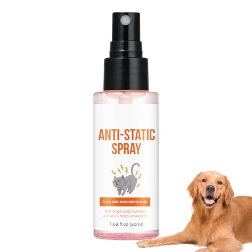 HUNYA Katzenhaar-Entwirrer | 50 ml antistatisches Leave-in-Spray für Katzen | Hundespülungen mit natürlichen Pflanzenextrakten für Welpen, Kätzchen, große und mittelgroße Hunde von HUNYA