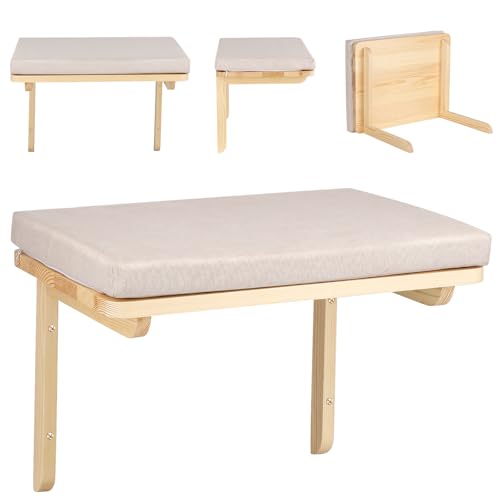 HUOLE Hängematte für Fenster, Katzenhängematte Heizung Katzenbett für Bettkante Katzen Balkon Hängematte Bett für Fensterbank Katzenliege bis zu 18 kg-40 * 30 * 25cm – grau HUOLE Hängematte für Fenster, Katzenhängematte Heizung Katzenbett für Bettkante Katzen Balkon Hängematte Bett für Fensterbank Katzenliege bis zu 18 kg-40 * 30 * 25cm – grau von HUOLE