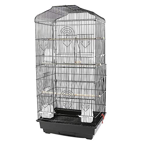 Vogelkäfig,Vogelvoliere,Voliere,Vogelhaus,Papageienkäfig,Tierkäfig,Käfig,Sittichkäfig,Vogel,Nagerkäfig,klein Metall Vogelvoliere,für Nymphensittiche, Papageien, Tauben, Sittiche, Finken(46*36*92cm) Vogelkäfig,Vogelvoliere,Voliere,Vogelhaus,Papageienkäfig,Tierkäfig,Käfig,Sittichkäfig,Vogel,Nagerkäfig,klein Metall Vogelvoliere,für Nymphensittiche, Papageien, Tauben, Sittiche, Finken(46*36*92cm) von HUOLE