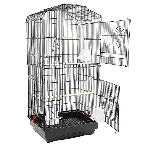 Vogelkäfig,Vogelvoliere,Voliere,Vogelhaus,Papageienkäfig,Tierkäfig,Käfig,Sittichkäfig,Vogel,Nagerkäfig,klein Metall Vogelvoliere,für Nymphensittiche, Papageien, Tauben, Sittiche, Finken(46*36*92cm) Vogelkäfig,Vogelvoliere,Voliere,Vogelhaus,Papageienkäfig,Tierkäfig,Käfig,Sittichkäfig,Vogel,Nagerkäfig,klein Metall Vogelvoliere,für Nymphensittiche, Papageien, Tauben, Sittiche, Finken(46*36*92cm) von HUOLE