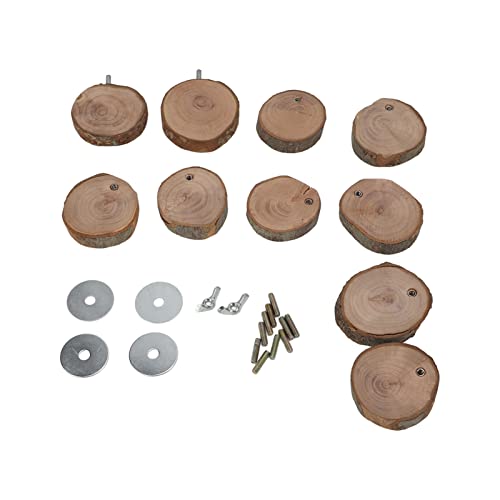 HUONIU Holzleiter für Hamster und Vögel, natürliche Kletterplattform für Kleintiere, 8 Stufen für Bewegung und Spaß (Stufe 10) von HUONIU