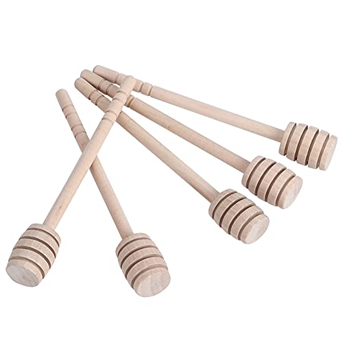 HUONIU Set mit 5 ökologischen Honigstäbchen aus Holz für die Imkerei, Küchenzubehör ohne Farbe HUONIU Set mit 5 ökologischen Honigstäbchen aus Holz für die Imkerei, Küchenzubehör ohne Farbe von HUONIU