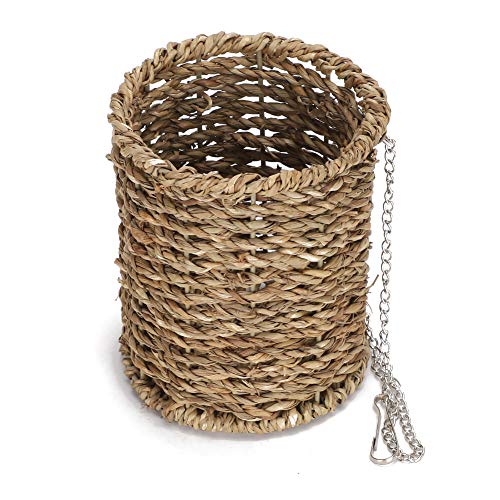 HUONIU Strohhängematte für Hamster, Sommerbett für Eichhörnchen und Papageien HUONIU Strohhängematte für Hamster, Sommerbett für Eichhörnchen und Papageien von HUONIU