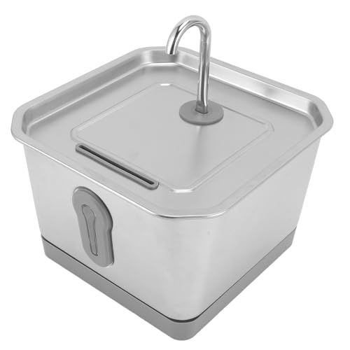 3,5 L Edelstahl-Wasserbrunnen für Katzen, Wasserbrunnen für Katzen, mit Aktivkohle Gefiltert, Intelligenter Sensor, Leiser Automatischer Getränkespender für Haustiere 3,5 L Edelstahl-Wasserbrunnen für Katzen, Wasserbrunnen für Katzen, mit Aktivkohle Gefiltert, Intelligenter Sensor, Leiser Automatischer Getränkespender für Haustiere von HURRISE