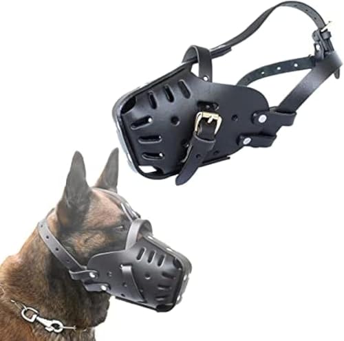 Hundemaulkorb Für Deutschen Schäferhund Malinois, Leder-Hundemundschutz Zum Beißen, Kauen Und Fellpflege, Verstellbar, Atmungsaktiv, Für Mittelgroße Und Große Hunde,Pleasant63 Hundemaulkorb Für Deutschen Schäferhund Malinois, Leder-Hundemundschutz Zum Beißen, Kauen Und Fellpflege, Verstellbar, Atmungsaktiv, Für Mittelgroße Und Große Hunde,Pleasant63 von JT2D