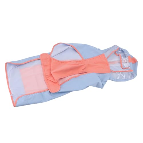 HUSHUI Großer Hunde Regenmantel Windfestes Wasserdicht von Haustier mit Kapuze mit Reflektierendem Riemen Bequemes Leinenloch (2XL) von HUSHUI