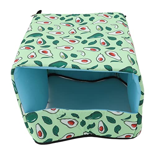 HUSHUI Hamster-Toilettennest, Bodenlos, Großer Raum, Bequemes Kleines Haustierbett, Haus Meerschweinchen, Kaninchen (30 * 25 * 19CM) von HUSHUI