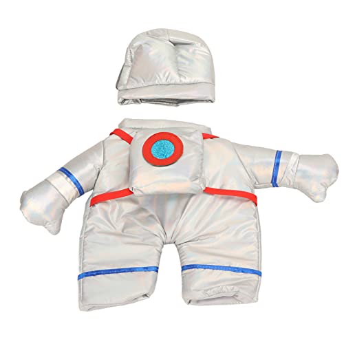 HUSHUI Hundekostüm, Weiche Bequeme Dehnbare Astronaut -Haustier -Outfit mit Hakenschleifenbefestigungen, für Weihnachten Halloween Party Daily Wear Welpen Kätzchen (L) von HUSHUI