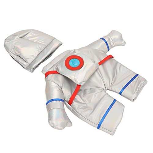 HUSHUI Hundekostüm, Weiche Bequeme Dehnbare Astronaut -Haustier -Outfit mit Hakenschleifenbefestigungen, für Weihnachten Halloween Party Daily Wear Welpen Kätzchen (S) von HUSHUI