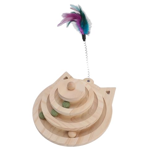 HUSHUI -Katzen -Plattenspieler Ballspielzeug, Kiefernholz Multi -Level Langeweile Interaktives Rollenspielzeug Zum Kratzen von Katzen HUSHUI -Katzen -Plattenspieler Ballspielzeug, Kiefernholz Multi -Level Langeweile Interaktives Rollenspielzeug Zum Kratzen von Katzen von HUSHUI