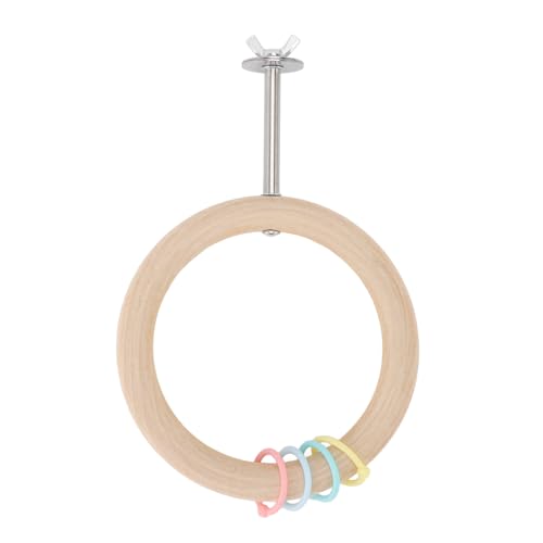 HUSHUI Vogelkäfig Runde Barsch, Holzschwung Design Multifunktional Bissproof Papageihänge Hanging Swing Barch Spielzeug HUSHUI Vogelkäfig Runde Barsch, Holzschwung Design Multifunktional Bissproof Papageihänge Hanging Swing Barch Spielzeug von HUSHUI