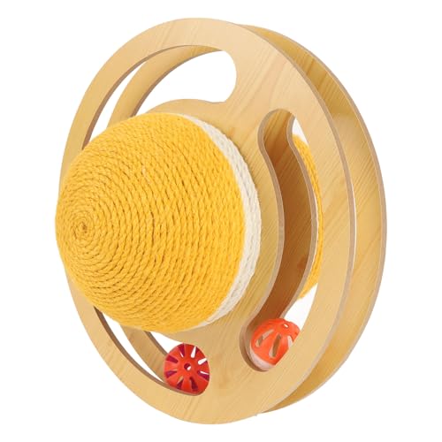 Tragenproof Sisal Cat Croboper Ball, Stilvolles Katzenspielzeug für Innenhaus, Fördert das Klauenschleifen mit Einzigartigem Balldesign, das für Möbel Geeignet Ist (L Tragenproof Sisal Cat Croboper Ball, Stilvolles Katzenspielzeug für Innenhaus, Fördert das Klauenschleifen mit Einzigartigem Balldesign, das für Möbel Geeignet Ist (L von HUSHUI