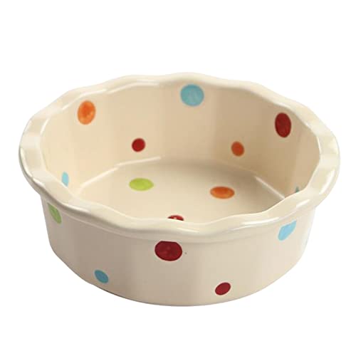 Keramik-Haustier-Futterspender, Wasserspender, Katzennapf, Wassertrinknapf, süßer Katzennapf, Haustiernapf for Kätzchen, Welpen, mittelgroße und kleine Hunde, Haustierzubehör, rote Näpfe /456 (Color Keramik-Haustier-Futterspender, Wasserspender, Katzennapf, Wassertrinknapf, süßer Katzennapf, Haustiernapf for Kätzchen, Welpen, mittelgroße und kleine Hunde, Haustierzubehör, rote Näpfe /456 (Color von HUSHUWAN