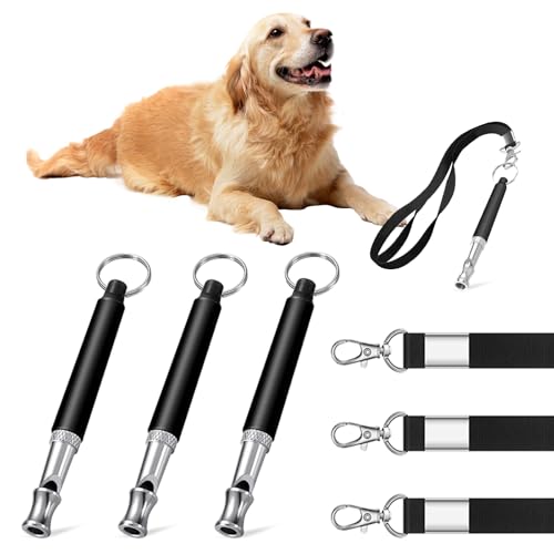 3 Stück Hundepfeife Rütter Rückruf, Hundepfeife Hochfrequenz Lautlos Hundetraining Hundepfeifen Erziehungshilfen für Hunde Pfeifen Adjustable Bellen Gegen mit Umhängeband 3 Stück Hundepfeife Rütter Rückruf, Hundepfeife Hochfrequenz Lautlos Hundetraining Hundepfeifen Erziehungshilfen für Hunde Pfeifen Adjustable Bellen Gegen mit Umhängeband von HUSOUE