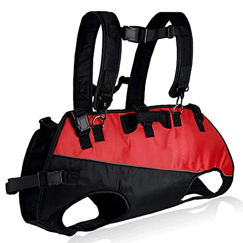 HUUG Haustiertragetasche Rucksack für Hunde, Transportdehner für Hunde und andere Tiere, faltbarer Haustiertransportdehner Tiertrage Erste-Hilfe-Dehner mit verstellbarem Gurt, B HUUG Haustiertragetasche Rucksack für Hunde, Transportdehner für Hunde und andere Tiere, faltbarer Haustiertransportdehner Tiertrage Erste-Hilfe-Dehner mit verstellbarem Gurt, B von HUUG