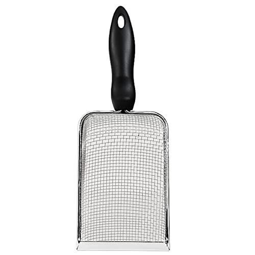 HVRFJXI Edelstahl Stahlstreu Sifter Fine Mesh Poop Schaufel Sandschaufel Metallschaufel Sauberer Für Substrat Und Bettwäsche von HVRFJXI