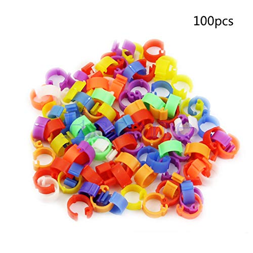 HVRFJXI Für Taubenbeinringe Erkennen 100pcs Anti Verlorene Papageienküken Für Die Taubenfußklemme Für Kleine Geflügel Anti Lost Trainings S von HVRFJXI