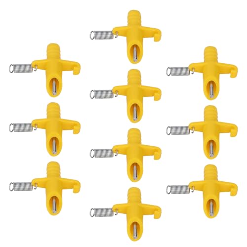 10 Automatisches Kaninchen-Wassernippel, Kaninchen-Trinksystem mit 8 mm Durchmesser, 5 m Wasserschlauch für Kaninchen, automatische Kaninchen-Wassernippel, verzinkter Kaninchen-Wassertrinker von HWGING