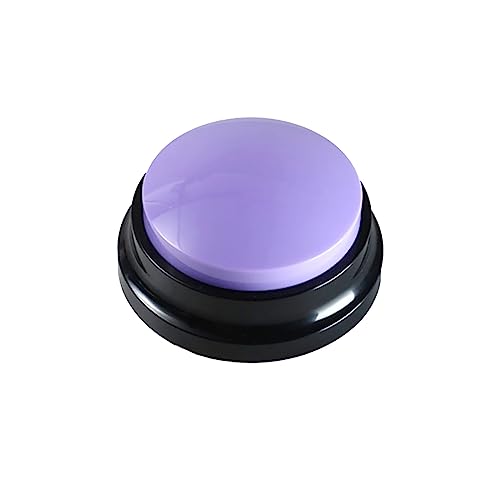 HWGING Dog Button Pet Talk Button Voice Recording Button Pet Talking Buzzer Dogs interactive Toys Communication Button for Dogs and Cats (lila) von HWGING