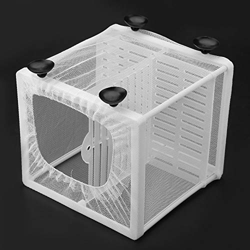 HWGING Fischzuchtbox Aquarium Zucht 17 × 16 × 3 Multifunktionale Isolation Mesh Box Fischzuchtnetz Aquarium Fisch Inkubator Zucht Box von HWGING
