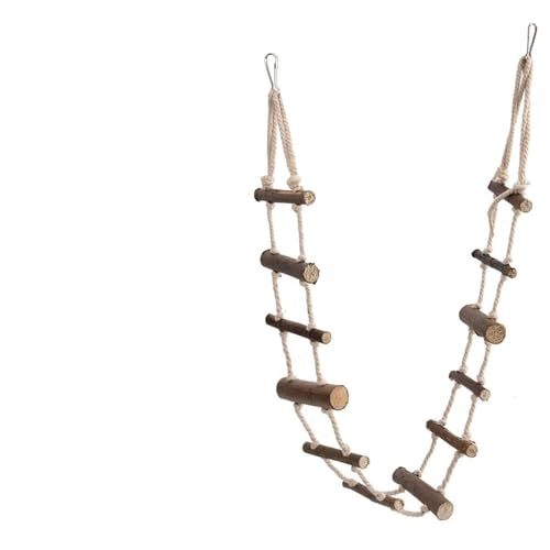 HWGING Kletterleiter für Haustiere, Hamster, weich, lang, für Papageien, Eichhörnchen, Hängebrücke für Vögel, Spielzeug von HWGING
