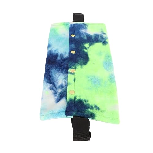 Hwging Reptile Sling Carrier Weichkoralle Fleece Eidechsen Fahrt Schlinge Verstellbares Gurt Bärged Drache Sling Kleiner Haustierträger (Blau und grün) von HWGING