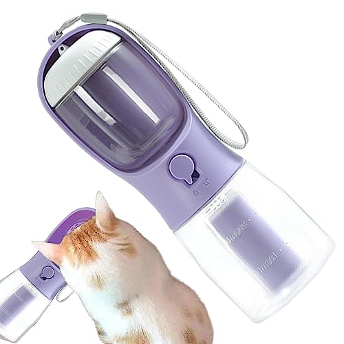 Wasserflasche für Hunde, spülmaschinenfest, tragbar, mit Futterbehälter, auslaufsicher, für Hunde, Wasser- und Futterspender für Welpen, kleine, mittelgroße und große Hunde, Chuni-uk Wasserflasche für Hunde, spülmaschinenfest, tragbar, mit Futterbehälter, auslaufsicher, für Hunde, Wasser- und Futterspender für Welpen, kleine, mittelgroße und große Hunde, Chuni-uk von HWORKS