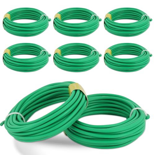HXC 3,5 mm x 40m Pflanzendraht Gartendraht Pflanzenbinder Grün Gummiert Pflanzen Draht für die Gartenarbeit Kletterpflanzen, Weinreben, Sträucher und Blumen HXC 3,5 mm x 40m Pflanzendraht Gartendraht Pflanzenbinder Grün Gummiert Pflanzen Draht für die Gartenarbeit Kletterpflanzen, Weinreben, Sträucher und Blumen von HXC