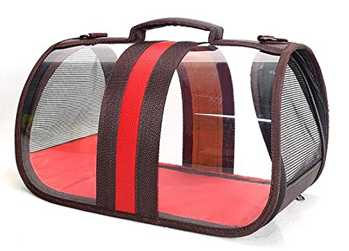 Cat Dog Carrier Rucksack Panorama Transparent Atmungsaktiv Komfortable Wasserdichte VerschleißFeste Pet Carrier Bag FüR Wanderungen im Freien/rot / 530×330×295mm Cat Dog Carrier Rucksack Panorama Transparent Atmungsaktiv Komfortable Wasserdichte VerschleißFeste Pet Carrier Bag FüR Wanderungen im Freien/rot / 530×330×295mm von HXFENA