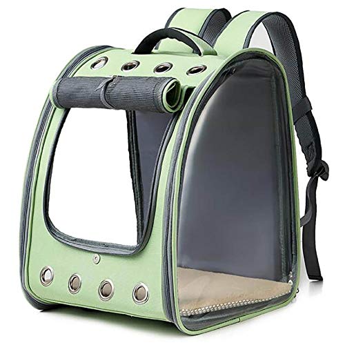 Hunde Katze Tragetasche Haustier Rucksack Transparent Faltbare Atmungsaktive TrageköRbe mit Netzfenster, FüR Reisezugwagen/D / 340×320×430mm Hunde Katze Tragetasche Haustier Rucksack Transparent Faltbare Atmungsaktive TrageköRbe mit Netzfenster, FüR Reisezugwagen/D / 340×320×430mm von HXFENA