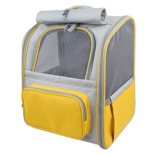 Pet Carrier Rucksacke,Pet Carrier Bag mit Mesh FüR Mittelschwere Hunde Katzen, Tragbar, FüR SpaziergäNge, Wanderungen, Reisen im Freien/Gelb / 345×260×405mm Pet Carrier Rucksacke,Pet Carrier Bag mit Mesh FüR Mittelschwere Hunde Katzen, Tragbar, FüR SpaziergäNge, Wanderungen, Reisen im Freien/Gelb / 345×260×405mm von HXFENA