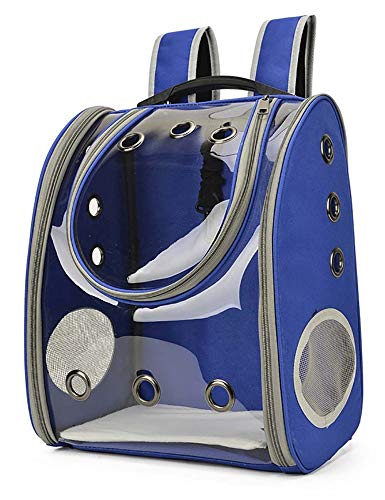 Pet Cat Carriers Welpenrucksack Space Capsule Dog Bags Rucksack mit Atmungsaktivem Mesh-Fenster/Blau / 310×210×410mm Pet Cat Carriers Welpenrucksack Space Capsule Dog Bags Rucksack mit Atmungsaktivem Mesh-Fenster/Blau / 310×210×410mm von HXFENA