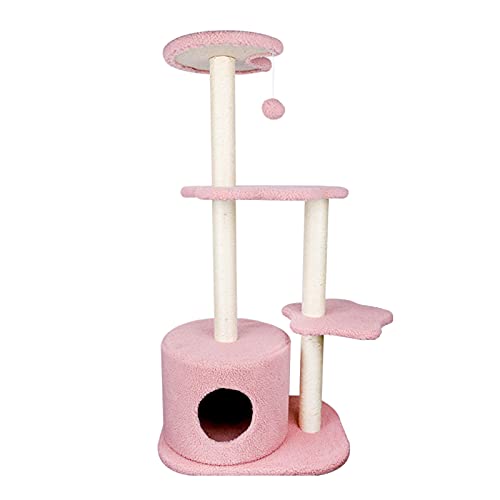 44" Mehrschichtiges Katzenklettergerüst, bequemer und atmungsaktiver Katzenturm im Sommer, mit Baumloch und Aussichtsplattform 44" Mehrschichtiges Katzenklettergerüst, bequemer und atmungsaktiver Katzenturm im Sommer, mit Baumloch und Aussichtsplattform von HXFFXHF