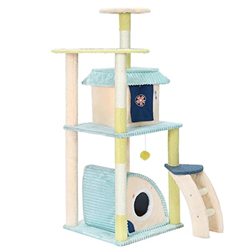 Katzenbäume Katzenklettergerüst integriertes Katzenhaus Tongtianzhu Großkatzengestell von HXFFXHF