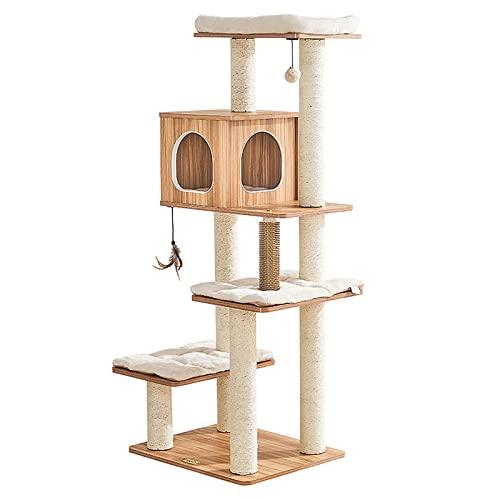 Katzenbaum, Katzenturm, Kratzbaum, Katzenstreu, Katzenhaus, Hängeball, Plattform, Sisal, multifunktionales Katzenklettergerüst Katzenbaum, Katzenturm, Kratzbaum, Katzenstreu, Katzenhaus, Hängeball, Plattform, Sisal, multifunktionales Katzenklettergerüst von HXFFXHF