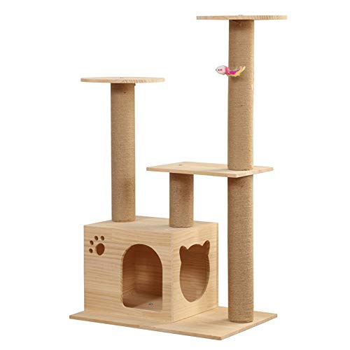 Katzenbaum, Sisal, Katzenständer, mehrschichtiger Katzenkletterrahmen, Katzenspielplatz, Stabiler Katzenkletterrahmen g Katzenbaum, Sisal, Katzenständer, mehrschichtiger Katzenkletterrahmen, Katzenspielplatz, Stabiler Katzenkletterrahmen g von HXFFXHF