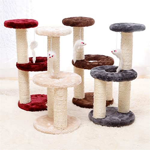 Katzenbaum für große Katzen, Katzenspielzeug, Kratzbaum, Sisalseil, Katzenkratzbaum, 3-lagig, Katzenbaum zum Kratzen von Kätzchen, Krallen, Katzenklettergerüst, Mobile Pfosten für Haustiere, Katze Katzenbaum für große Katzen, Katzenspielzeug, Kratzbaum, Sisalseil, Katzenkratzbaum, 3-lagig, Katzenbaum zum Kratzen von Kätzchen, Krallen, Katzenklettergerüst, Mobile Pfosten für Haustiere, Katze von HXFFXHF